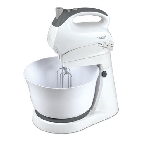 Adler | AD 4202 | Mixer | Mixer with bowl | 300 W | Number of speeds 5 | Turbo mode | White